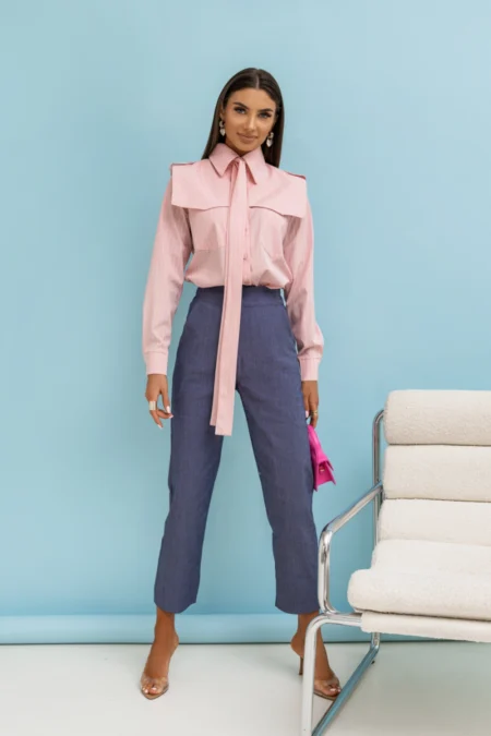 Pantaloni Cygaretki NOAH Denim - Albastru
