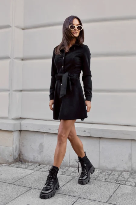 Rochie koszulowa LANA - Negru