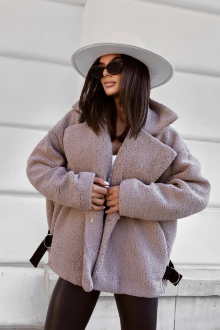 Jacheta FLUFFY - Taupe