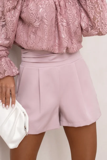 Pantaloni scurti PERCY - Brudny róż