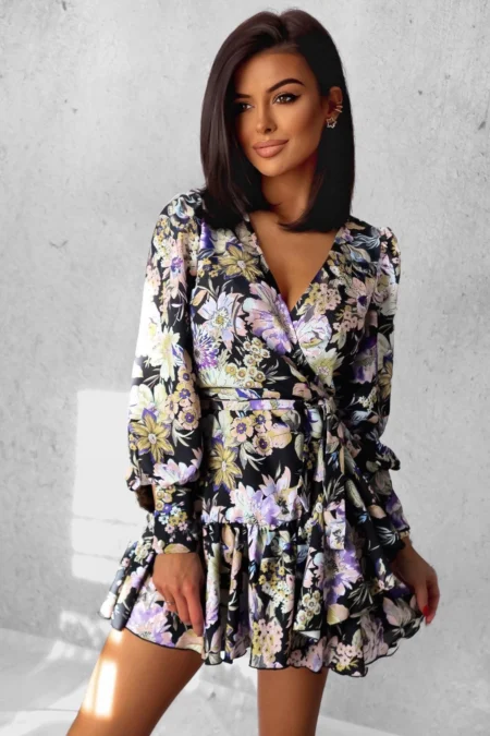 Rochie Anna - Mov Kwiat