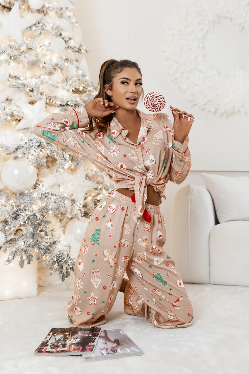 Compleu piżama TALLY - Cookies - imagine 2