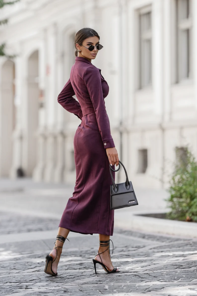 Rochie ILYA - Bordo - Image 2