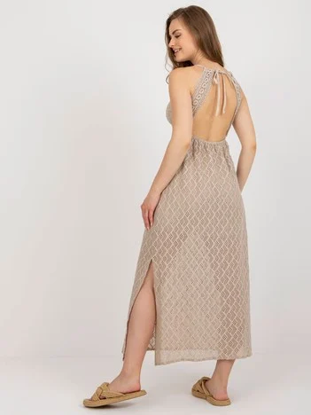 Rochie Dama Midi, Lejera, Och Bella, Bej de Vara