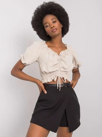 Bluza Dama Mini, Boho, RUE PARIS, Bej Casual