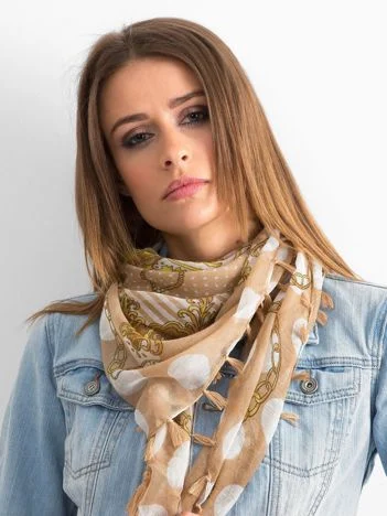 Bandana Dama Floral, Viscoza, Fashion Hunters, Bej