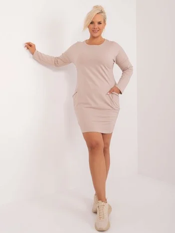 Tunica Dama Maxi, Rochie dreapta, RELEVANCE, Bej