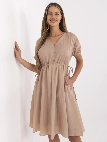 Rochie Dama Mini, Lejera, RUE PARIS, Bej de Vara