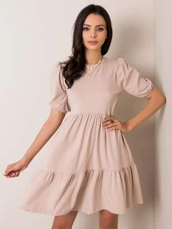 Rochie Dama Mini, Lejera, RUE PARIS, Bej de Vara