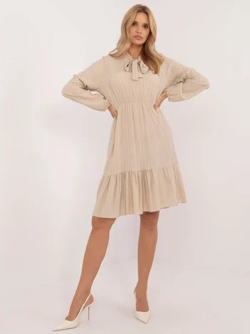 Rochie Dama Maxi, Lejera, Och Bella, Bej Eleganta Office