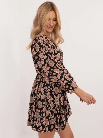 Rochie Dama Maxi, Floral, ITALY MODA, Bej Eleganta Office