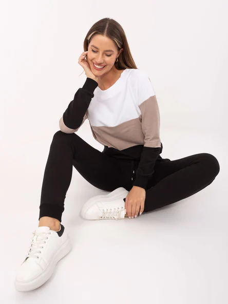 Compleu Dama Maneca lunga, Sport, RUE PARIS, Bej Casual