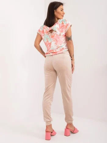 Compleu Dama Mini, Floral, RUE PARIS, Bej Casual