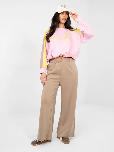 Compleu Dama Maneca lunga, Larga, RUE PARIS, Bej Casual