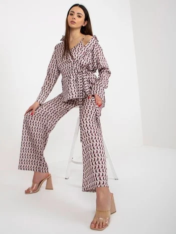 Compleu Dama Maneca lunga, Elegant, LAKERTA, Bej Eleganta Office