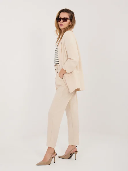 Compleu Dama Maneca lunga, Elegant, RUE PARIS, Bej de Petrecere