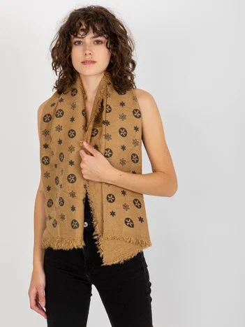 Bandana Dama Imprimat, Acril, Fashion Hunters, Camel