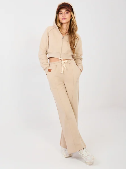 Compleu Dama Maneca lunga, Larga, NATURAL SIDE, Bej Casual