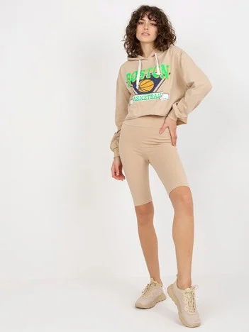 Compleu Dama Maneca lunga, Sport, ex moda, Bej Casual