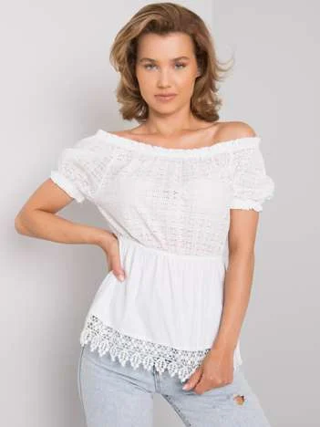 Bluza Dama Mini, Boho, LAKERTA, Alb Casual
