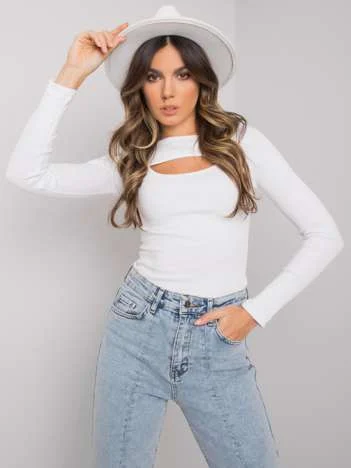 Bluza Dama Maneca lunga, Dungi, RUE PARIS, Alb de Petrecere