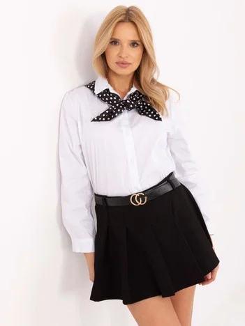 Camasa Dama Maneca lunga, Elegant, ITALY MODA, Alb Eleganta Office
