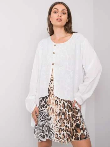 Rochie Dama Maxi, Animal print, ITALY MODA, Alb Casual