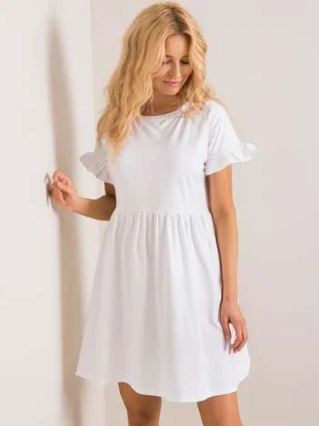Rochie Dama Mini, Lejera, RUE PARIS, Alb Eleganta Office