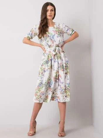 Rochie Dama Midi, Floral, LAKERTA, Verde Casual