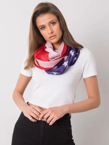 Bandana Dama Imprimat, Viscoza, Fashion Hunters, Rosu