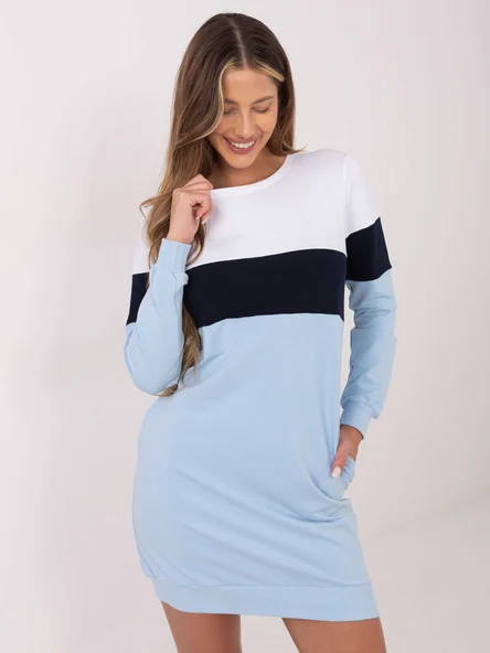 Rochie Dama Maxi, Rochie dreapta, RUE PARIS, Albastru Casual