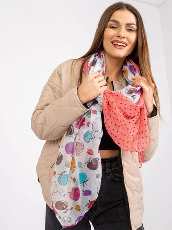 Bandana Dama Imprimat, Poliester, Fashion Hunters, Coral