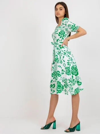 Rochie Dama Midi, Lejera, LAKERTA, Verde de Vara