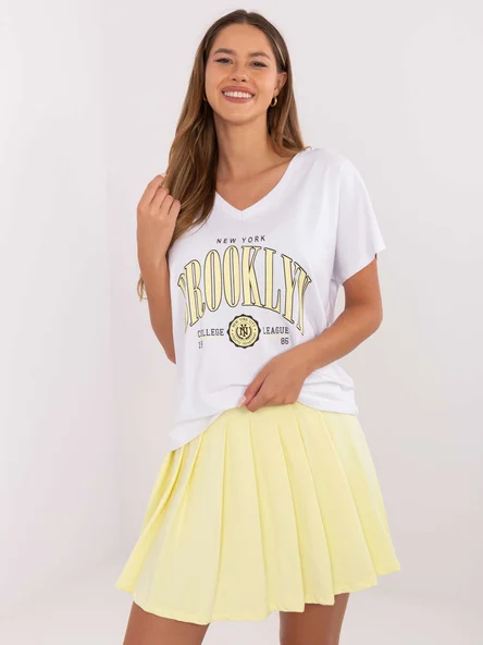 Compleu Dama Mini, Imprimat, RELEVANCE, Galben Casual