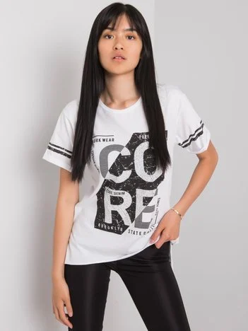 Tricou Dama Mini, Imprimat, H&B, Alb