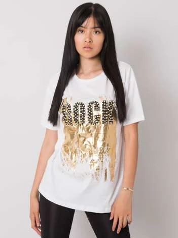 Tricou Dama Mini, Imprimat, H&B, Alb