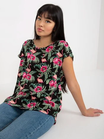 Bluza Dama Mini, Floral, Sublevel, Verde Marimi Mari