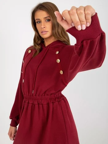 Rochie Dama Maxi, Lejera, RELEVANCE, Bordo Eleganta Office