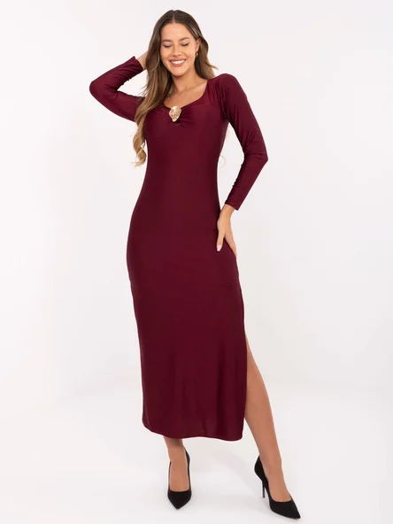 Rochie Dama Maxi, Rochie creion, ITALY MODA, Bordo de Seara