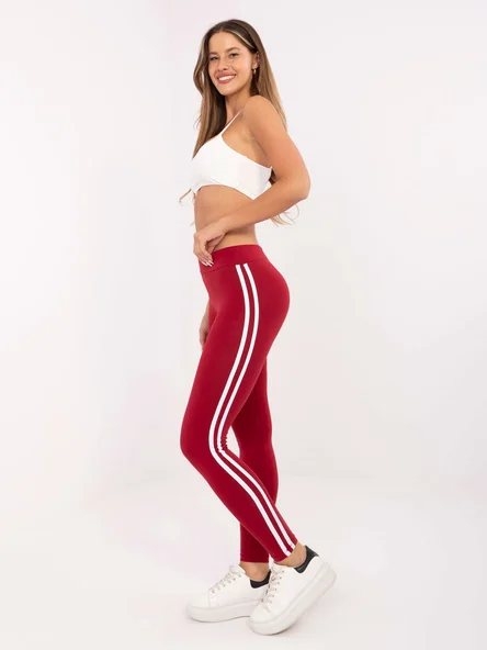 Colanti Dama Sport, Bumbac, BASIC FEEL GOOD, Bordo Casual Marimi Mari