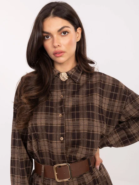 Camasa Dama Maneca lunga, Carouri, ITALY MODA, Maro Casual