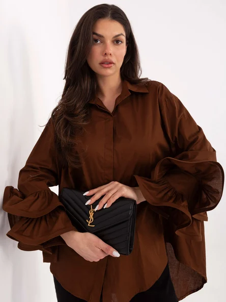 Camasa Dama Maneca lunga, Elegant, MODA ITALY, Maro de Petrecere