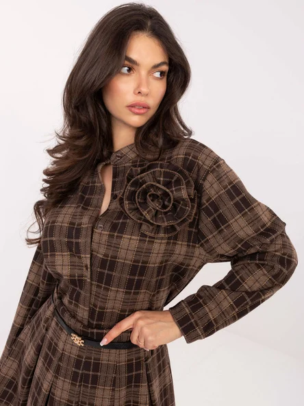 Camasa Dama Maneca lunga, Carouri, ITALY MODA, Maro Casual