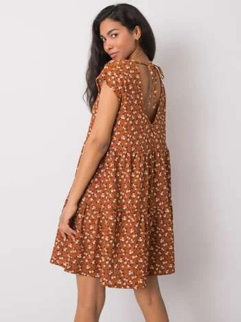 Rochie Dama Mini, Imprimat, STITCH & SOUL, Maro Casual