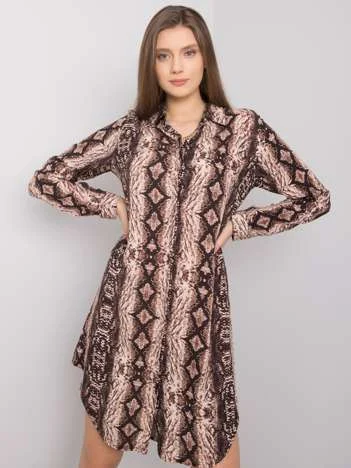Rochie Dama Maxi, Animal print, RUE PARIS, Maro Eleganta Office Marimi Mari