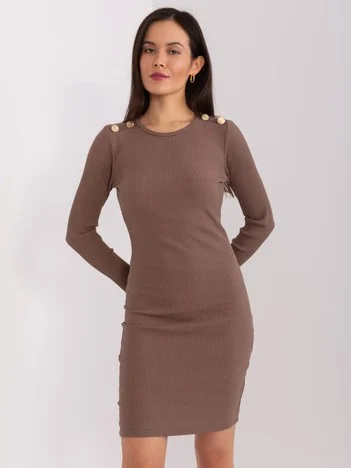 Rochie Dama Maneca lunga, Dungi, BASIC FEEL GOOD, Maro Eleganta Office