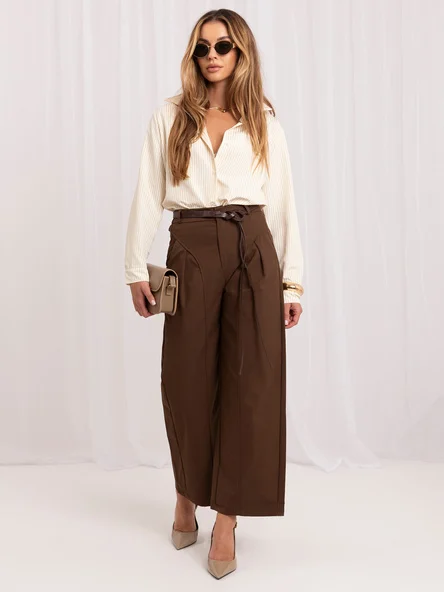 Pantaloni Dama 7/8, Larga, ITALY MODA, Maro Eleganta Office