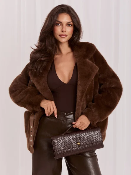 Jacheta Dama Mini, Guler inalt, VASTON FASSTION, Maro Eleganta Office Marimi Mari