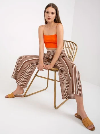 Pantaloni Dama Dungi, Lejera, Sublevel, Maro Casual
