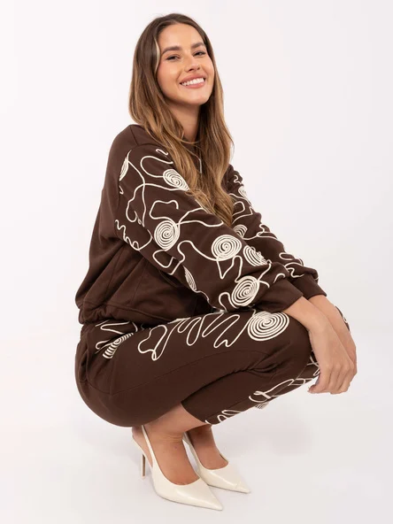 Compleu Dama Maneca lunga, Conica, MODA ITALY, Maro Casual